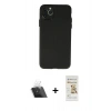 MARSİLYAN™- iPhone 11 Pro Max Kılıf Atlas Minimal Prime - Siyah Mat Seramik Nano Ekran Koruyucu + Şeffaf Kamera Lens Koruma Cam