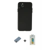 MARSİLYAN™- iPhone 11 Pro Max Kılıf Atlas Minimal Prime - Siyah Polymer Nano Ekran Koruyucu + Metal Kamera Lens Koruma Cam - AKYL
