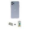 MARSİLYAN™- iPhone 11 Pro Max Kılıf Atlas Minimal Prime - Siyah Polymer Nano Ekran Koruyucu + Gold Rainbow Kamera Lens Koruma Cam