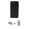 MARSİLYAN™- iPhone 11 Pro Max Kılıf Atlas Minimal Prime - Siyah Polymer Nano Ekran Koruyucu + Gold Rainbow Kamera Lens Koruma Cam