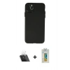MARSİLYAN™- iPhone 11 Pro Max Kılıf Atlas Minimal Prime - Siyah Polymer Nano Ekran Koruyucu + Kamera Lens Koruma Cam - SF