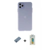MARSİLYAN™- iPhone 11 Pro Max Kılıf Atlas Minimal Prime - Siyah Polymer Nano Ekran Koruyucu + Shine Kamera Lens Koruma Cam - MI