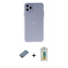 MARSİLYAN™- iPhone 11 Pro Max Kılıf Atlas Minimal Prime - Siyah Polymer Nano Ekran Koruyucu + Metal Kamera Lens Koruma Cam - GD