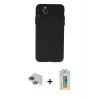 MARSİLYAN™- iPhone 11 Pro Max Kılıf Atlas Minimal Prime - Siyah Polymer Nano Ekran Koruyucu + Pers Alüminyum Kamera Lens - LT