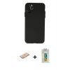 MARSİLYAN™- iPhone 11 Pro Max Kılıf Atlas Minimal Prime - Siyah Polymer Nano Ekran Koruyucu + Renkli Kamera Lens Koruma Cam - SI