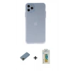 MARSİLYAN™- iPhone 11 Pro Max Kılıf Atlas Minimal Prime - Siyah Polymer Nano Ekran Koruyucu + Shine Kamera Lens Koruma Cam - GD