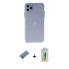 MARSİLYAN™- iPhone 11 Pro Max Kılıf Atlas Minimal Prime - Siyah Polymer Nano Ekran Koruyucu + Shine Kamera Lens Koruma Cam - SABE