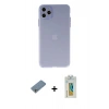 MARSİLYAN™- iPhone 11 Pro Max Kılıf Atlas Minimal Prime - Siyah Polymer Nano Ekran Koruyucu + Shine Kamera Lens Koruma Cam - GS