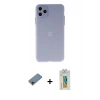 MARSİLYAN™- iPhone 11 Pro Max Kılıf Atlas Minimal Prime - Siyah Polymer Nano Ekran Koruyucu + Shine Kamera Lens Koruma Cam - GD
