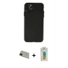 MARSİLYAN™- iPhone 11 Pro Max Kılıf Atlas Minimal Prime - Siyah Polymer Nano Ekran Koruyucu + Rainbow Kamera Lens Koruma Cam - YL