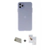 MARSİLYAN™- iPhone 11 Pro Max Kılıf Atlas Minimal Prime - Siyah Seramik Nano Ekran Koruyucu + Rainbow Kamera Lens Koruma Cam - GD