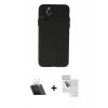 MARSİLYAN™- iPhone 11 Pro Max Kılıf Atlas Minimal Prime - Siyah Seramik Nano Ekran Koruyucu + Kamera Lens Koruma Cam - SF