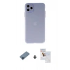 MARSİLYAN™- iPhone 11 Pro Max Kılıf Atlas Minimal Prime - Siyah Seramik Nano Ekran Koruyucu + Metal Kamera Lens Koruma Cam - MI
