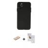 MARSİLYAN™- iPhone 11 Pro Max Kılıf Atlas Minimal Prime - Siyah Seramik Nano Ekran Koruyucu + Renkli Kamera Lens Koruma Cam - MI