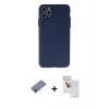 MARSİLYAN™- iPhone 11 Pro Max Kılıf Atlas Minimal Prime - Siyah Seramik Nano Ekran Koruyucu + Shine Kamera Lens Koruma Cam - MI