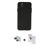 MARSİLYAN™- iPhone 11 Pro Max Kılıf Atlas Minimal Prime - Siyah Seramik Nano Ekran Koruyucu + Pers Alüminyum Kamera Lens - SH