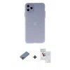 MARSİLYAN™- iPhone 11 Pro Max Kılıf Atlas Minimal Prime - Siyah Seramik Nano Ekran Koruyucu + Shine Kamera Lens Koruma Cam - PE