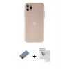 MARSİLYAN™- iPhone 11 Pro Max Kılıf Atlas Minimal Prime - Siyah Seramik Nano Ekran Koruyucu + Metal Kamera Lens Koruma Cam - SH