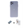 MARSİLYAN™- iPhone 11 Pro Max Kılıf Atlas Minimal Prime - Siyah Seramik Nano Ekran Koruyucu + Metal Kamera Lens Koruma Cam - SH