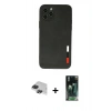 MARSİLYAN™- iPhone 11 Pro Max Kılıf Doruk Asil Koleksiyonu - Şeffaf 360 Full Body Arka Koruyucu + Pers Alüminyum Kamera Lens - SH