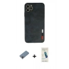 MARSİLYAN™- iPhone 11 Pro Max Kılıf Doruk Asil Koleksiyonu - Şeffaf Pasifik Cam Ekran Koruyucu + Shine Kamera Lens Koruma Cam - GI