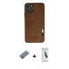 MARSİLYAN™- iPhone 11 Pro Max Kılıf Doruk Asil Koleksiyonu - Şeffaf Pasifik Cam Ekran Koruyucu + Metal Kamera Lens Koruma Cam - MR
