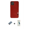 MARSİLYAN™- iPhone 11 Pro Max Kılıf Doruk Asil Koleksiyonu - Şeffaf Pasifik Cam Ekran Koruyucu + Shine Kamera Lens Koruma Cam - PE