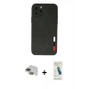 MARSİLYAN™- iPhone 11 Pro Max Kılıf Doruk Asil Koleksiyonu - Şeffaf Pasifik Cam Ekran Koruyucu + Pers Alüminyum Kamera Lens - YL