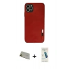 MARSİLYAN™- iPhone 11 Pro Max Kılıf Doruk Asil Koleksiyonu - Şeffaf Pasifik Cam Ekran Koruyucu + Rainbow Kamera Lens Koruma Cam - GD