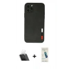 MARSİLYAN™- iPhone 11 Pro Max Kılıf Doruk Asil Koleksiyonu - Şeffaf Pasifik Cam Ekran Koruyucu + Kamera Lens Koruma Cam - SF