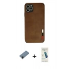 MARSİLYAN™- iPhone 11 Pro Max Kılıf Doruk Asil Koleksiyonu - Şeffaf Pasifik Cam Ekran Koruyucu + Shine Kamera Lens Koruma Cam - SH