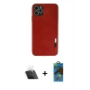 MARSİLYAN™- iPhone 11 Pro Max Kılıf Doruk Asil Koleksiyonu - Siyah 18D Cam Ekran Koruyucu + Kamera Lens Koruma Cam - SF