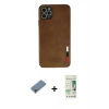 MARSİLYAN™- iPhone 11 Pro Max Kılıf Doruk Asil Koleksiyonu - Siyah 20D Premium Cam Ekran Koruyucu + Metal Kamera Lens Koruma Cam - AKYL