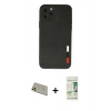 MARSİLYAN™- iPhone 11 Pro Max Kılıf Doruk Asil Koleksiyonu - Siyah 20D Premium Cam Ekran Koruyucu + Rainbow Kamera Lens Koruma Cam - GD