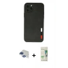 MARSİLYAN™- iPhone 11 Pro Max Kılıf Doruk Asil Koleksiyonu - Siyah 20D Premium Cam Ekran Koruyucu + Pers Alüminyum Kamera Lens - LT