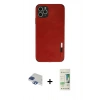 MARSİLYAN™- iPhone 11 Pro Max Kılıf Doruk Asil Koleksiyonu - Siyah 20D Premium Cam Ekran Koruyucu + Pers Alüminyum Kamera Lens - LT