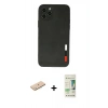 MARSİLYAN™- iPhone 11 Pro Max Kılıf Doruk Asil Koleksiyonu - Siyah 20D Premium Cam Ekran Koruyucu + Renkli Kamera Lens Koruma Cam - MI