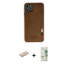 MARSİLYAN™- iPhone 11 Pro Max Kılıf Doruk Asil Koleksiyonu - Siyah 20D Premium Cam Ekran Koruyucu + Renkli Kamera Lens Koruma Cam - MI