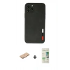 MARSİLYAN™- iPhone 11 Pro Max Kılıf Doruk Asil Koleksiyonu - Siyah 20D Premium Cam Ekran Koruyucu + Renkli Kamera Lens Koruma Cam - PE