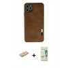 MARSİLYAN™- iPhone 11 Pro Max Kılıf Doruk Asil Koleksiyonu - Siyah 20D Premium Cam Ekran Koruyucu + Renkli Kamera Lens Koruma Cam - PE