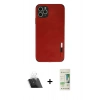 MARSİLYAN™- iPhone 11 Pro Max Kılıf Doruk Asil Koleksiyonu - Siyah 20D Premium Cam Ekran Koruyucu + Kamera Lens Koruma Cam - SF
