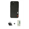 MARSİLYAN™- iPhone 11 Pro Max Kılıf Doruk Asil Koleksiyonu - Siyah 20D Premium Cam Ekran Koruyucu + Kamera Lens Koruma Cam - SF