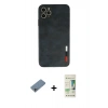 MARSİLYAN™- iPhone 11 Pro Max Kılıf Doruk Asil Koleksiyonu - Siyah 20D Premium Cam Ekran Koruyucu + Shine Kamera Lens Koruma Cam - SABE