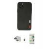 MARSİLYAN™- iPhone 11 Pro Max Kılıf Doruk Asil Koleksiyonu - Siyah 20D Premium Cam Ekran Koruyucu + Pers Alüminyum Kamera Lens - YL