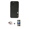 MARSİLYAN™- iPhone 11 Pro Max Kılıf Doruk Asil Koleksiyonu - Siyah 34D Hayalet Izgaralı Cam + Pers Alüminyum Kamera Lens - KI