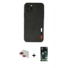 MARSİLYAN™- iPhone 11 Pro Max Kılıf Doruk Asil Koleksiyonu - Siyah 360 Mat Full Body Arka Koruyucu + Pers Alüminyum Kamera Lens - KI
