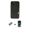 MARSİLYAN™- iPhone 11 Pro Max Kılıf Doruk Asil Koleksiyonu - Siyah 360 Mat Full Body Arka Koruyucu + Shine Kamera Lens Koruma Cam - MI