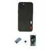 MARSİLYAN™- iPhone 11 Pro Max Kılıf Doruk Asil Koleksiyonu - Siyah 360 Mat Full Body Arka Koruyucu + Shine Kamera Lens Koruma Cam - SH