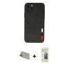 MARSİLYAN™- iPhone 11 Pro Max Kılıf Doruk Asil Koleksiyonu - Siyah 6D Mat Seramik Hayalet Nano Ekran Koruyucu + Rainbow Kamera Lens Koruma Cam - GD