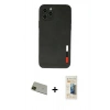 MARSİLYAN™- iPhone 11 Pro Max Kılıf Doruk Asil Koleksiyonu - Siyah 6D Mat Seramik Hayalet Nano Ekran Koruyucu + Rainbow Kamera Lens Koruma Cam - YL